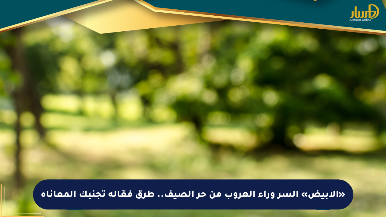 «الأبيض» السر وراء الهروب من حر الصيف.. طرق فعّالة تجنبك المعاناة